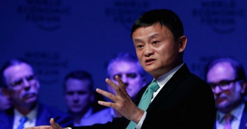 "In the past 30 years, America had 13 wars spending $2 trillion," said Alibaba founder Jack Ma. "What if the money was spent on the Midwest of the United States?"(Photo via CNBC)