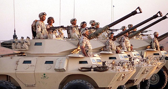 Saudi armoured vehicles
